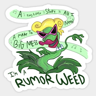 I'm a Rumor Weed (Light Color BG Version) Sticker